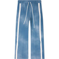 Heavy Cotton Track Pants Worn Blue