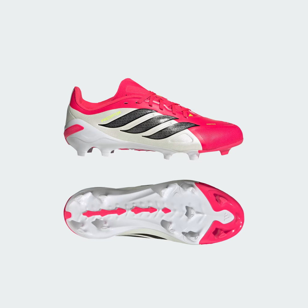 adidas Predator League FG Firm Ground Youth Soccer Cleats Red Black White
