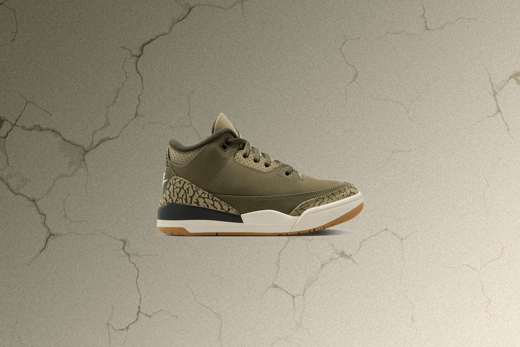 Air Jordan 3 Retro Family Affair PS Medium Olive Neutral Olive Sequoia
