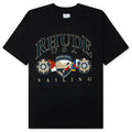 USA Sailing Icon Tee Vintage Black White