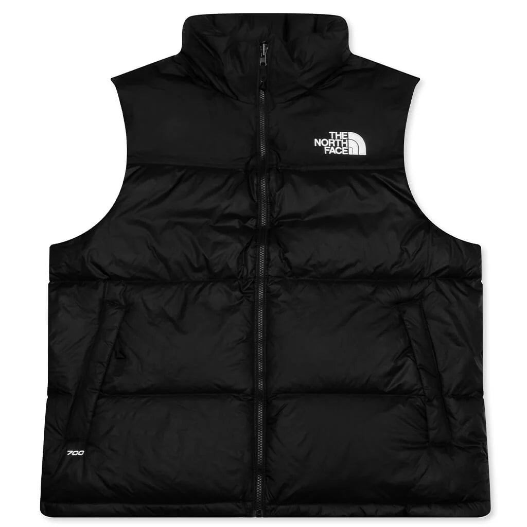 1996 Retro Nuptse Vest Black Red