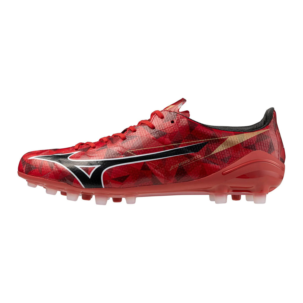 Mizuno Alpha II Japan AG Artificial Grass Soccer Cleats Red Black