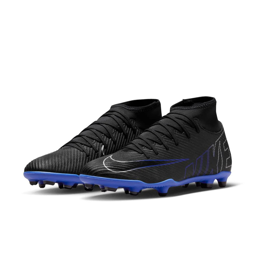 Nike Mercurial Superfly 9 Club Multi Ground Soccer Cleats Black Hyper Royal Chrome