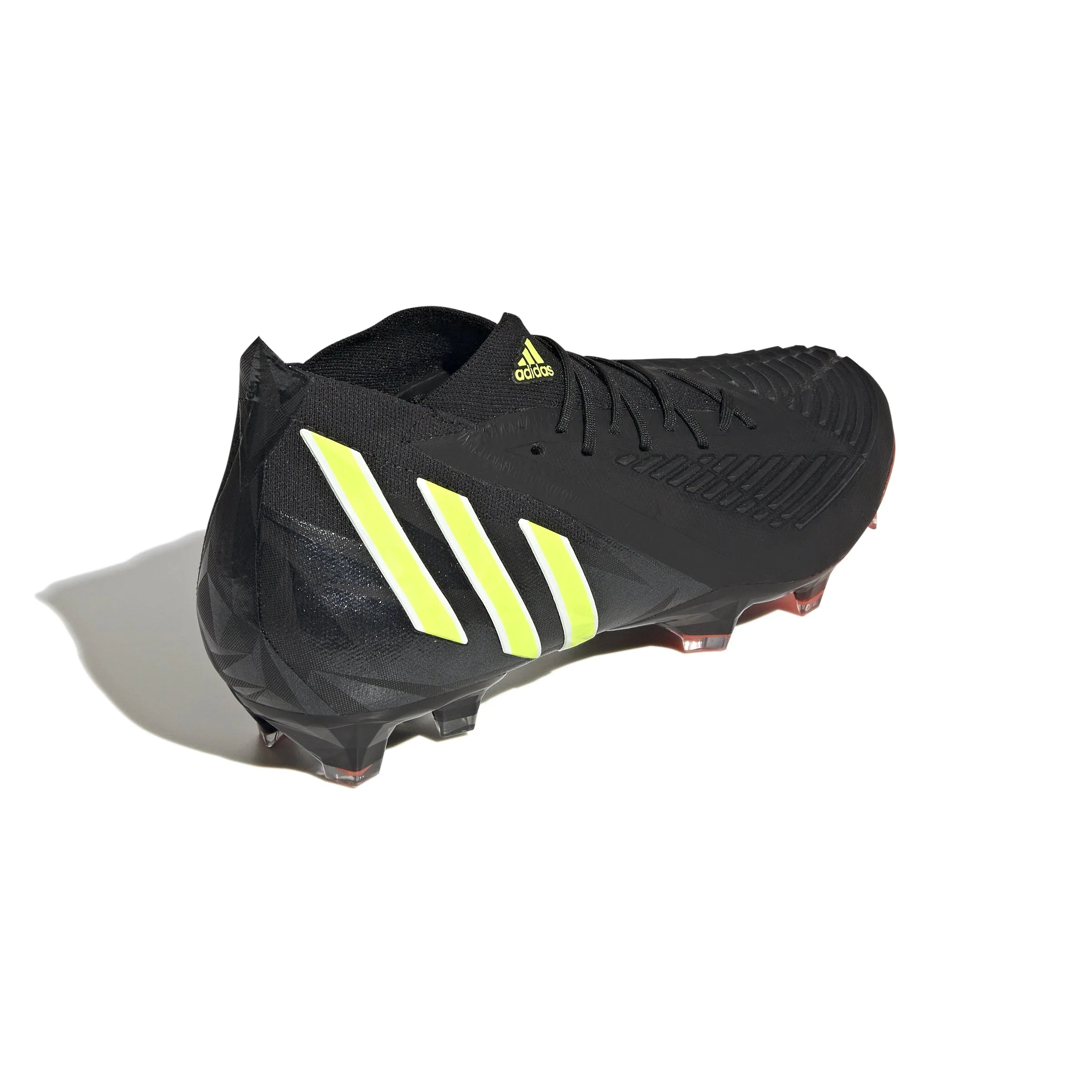 adidas Predator Edge1 FG Firm Ground Boots Black Solar Yellow Solar Red