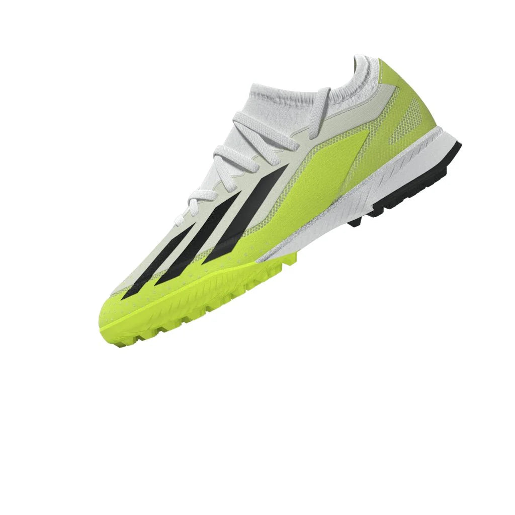 adidas X Crazyfast3 TF Junior Turf Soccer Cleats White Black