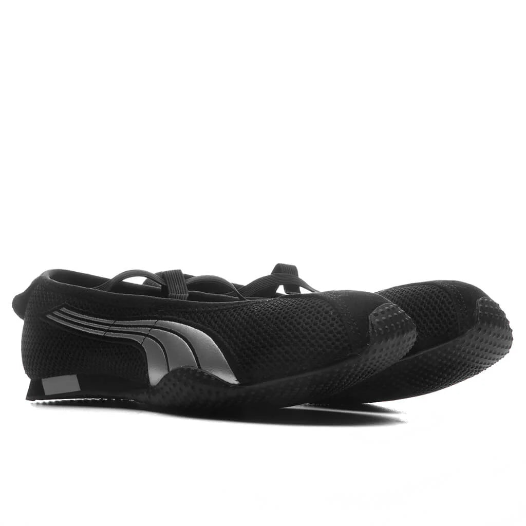 Womens H Street Ballet Black Silver