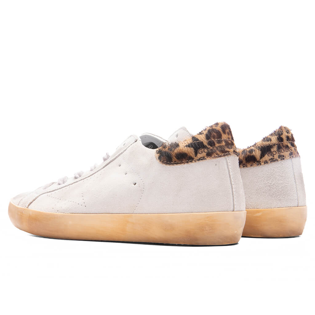 Womens Super Star Skate Sneakers White Beige Brown Black Leo