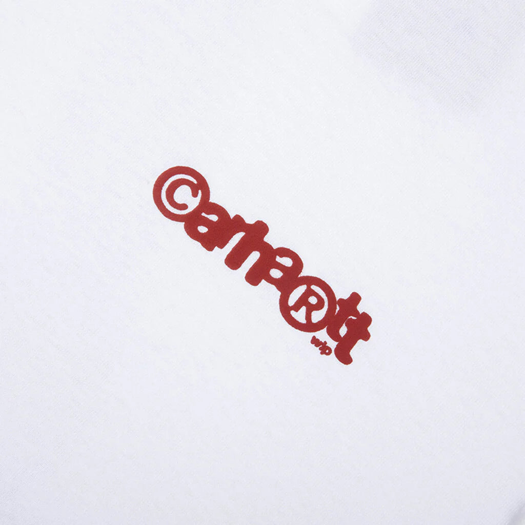 S S Ip Ringer T Shirt White Red Red