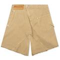 Twisted Workwear Shorts Beige