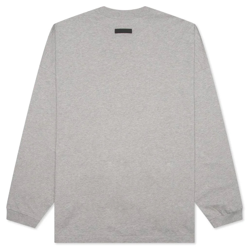 L S Tee Dark Heather Oatmeal