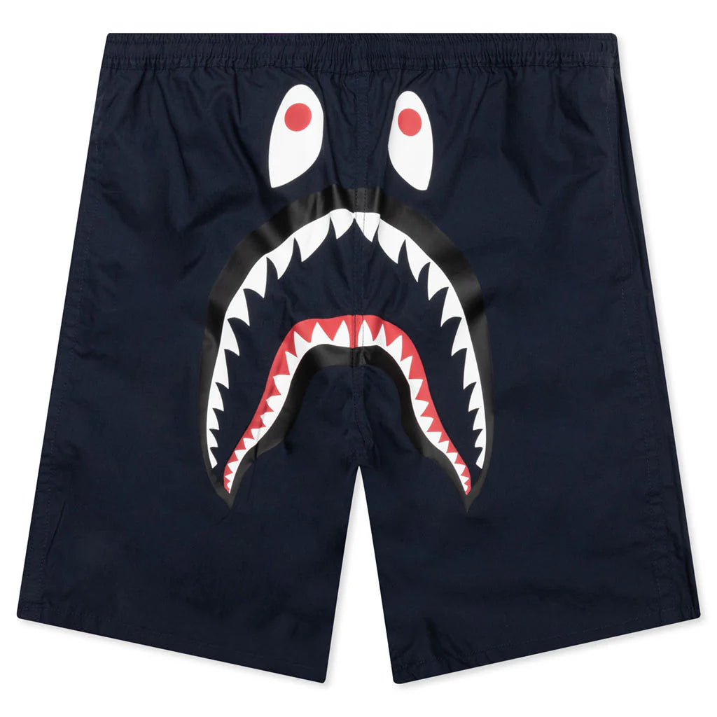 Color Camo Shark Reversible Shorts Purple