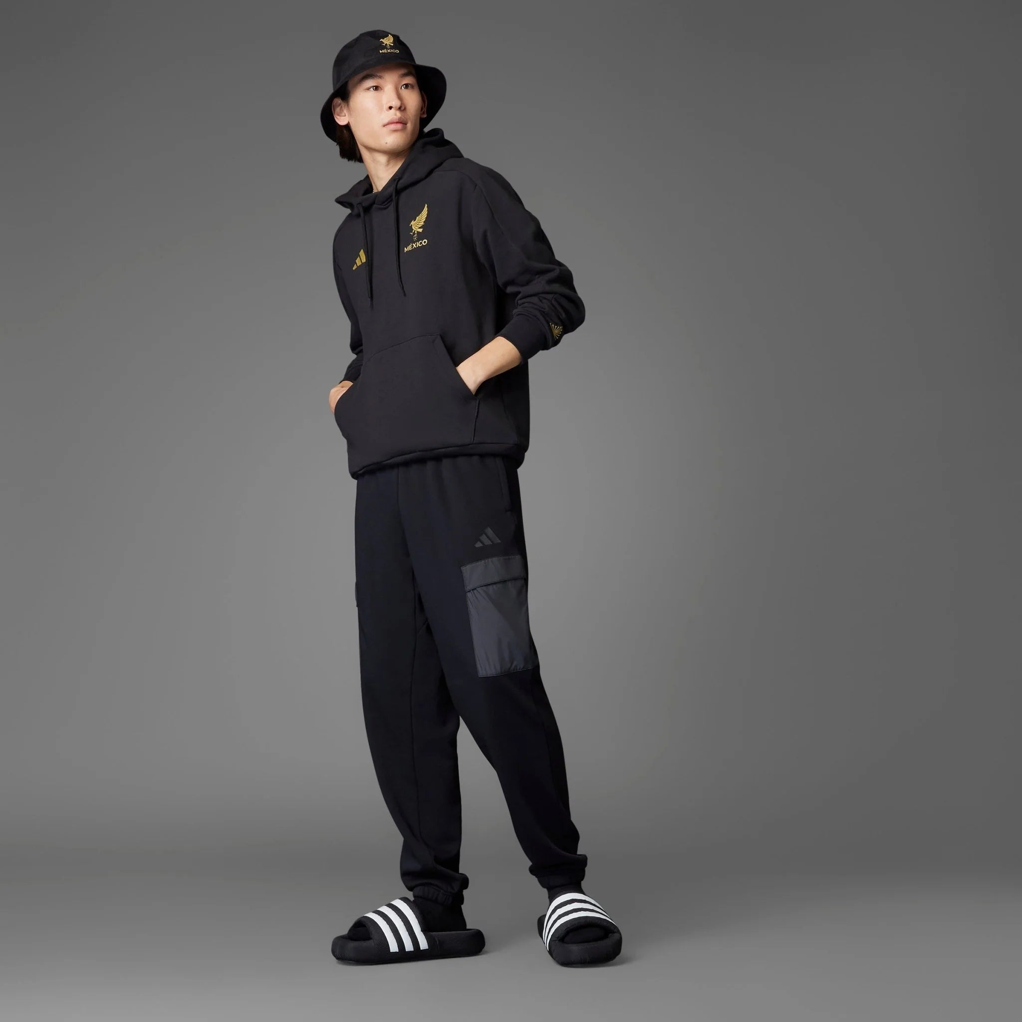 Mexico Gold DNA Hoodie Black