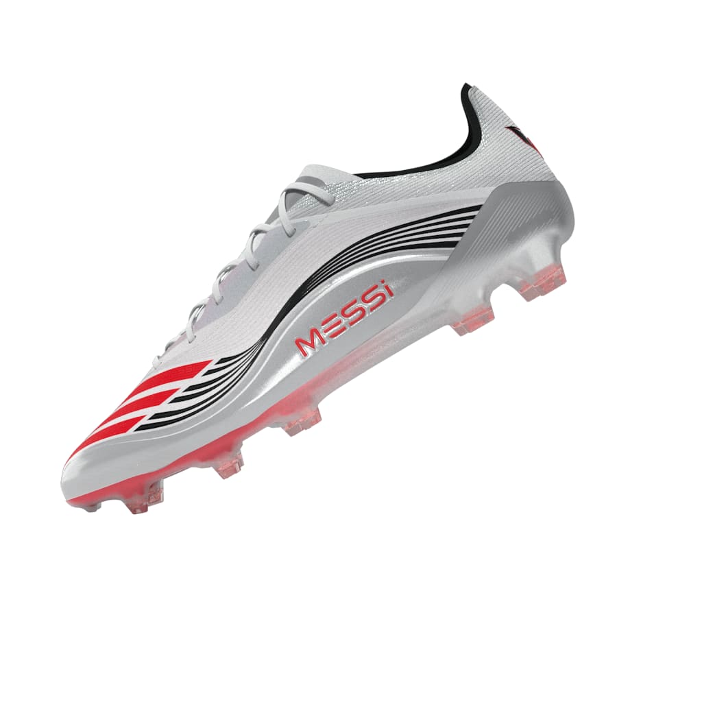adidas F50 Messi Elite Firm Ground Soccer Cleats White Red