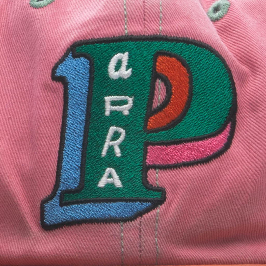 Slanted P 6 Panel Hat Pink