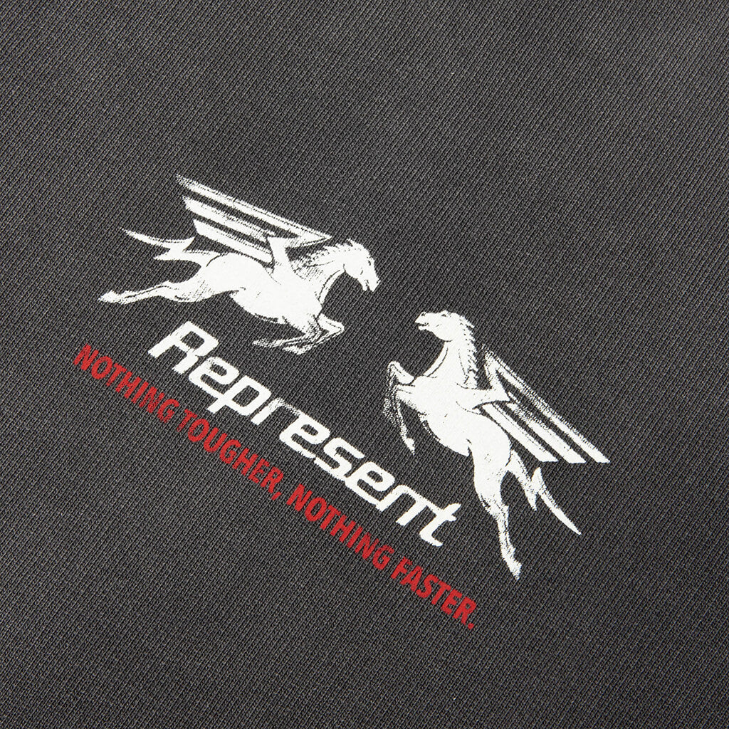 24 Hour Service Hoodie Stained Black