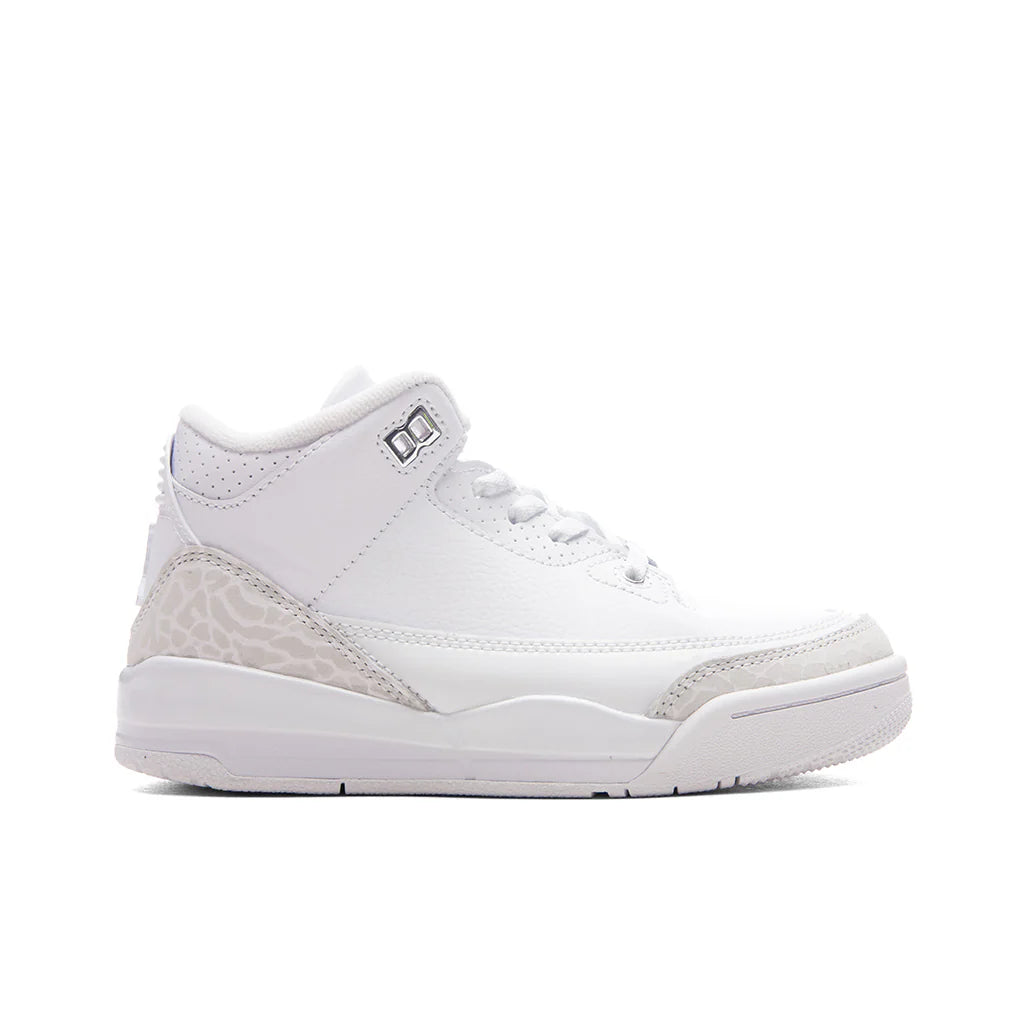 Air Jordan 3 Retro Pure Money PS White Metalic Silver