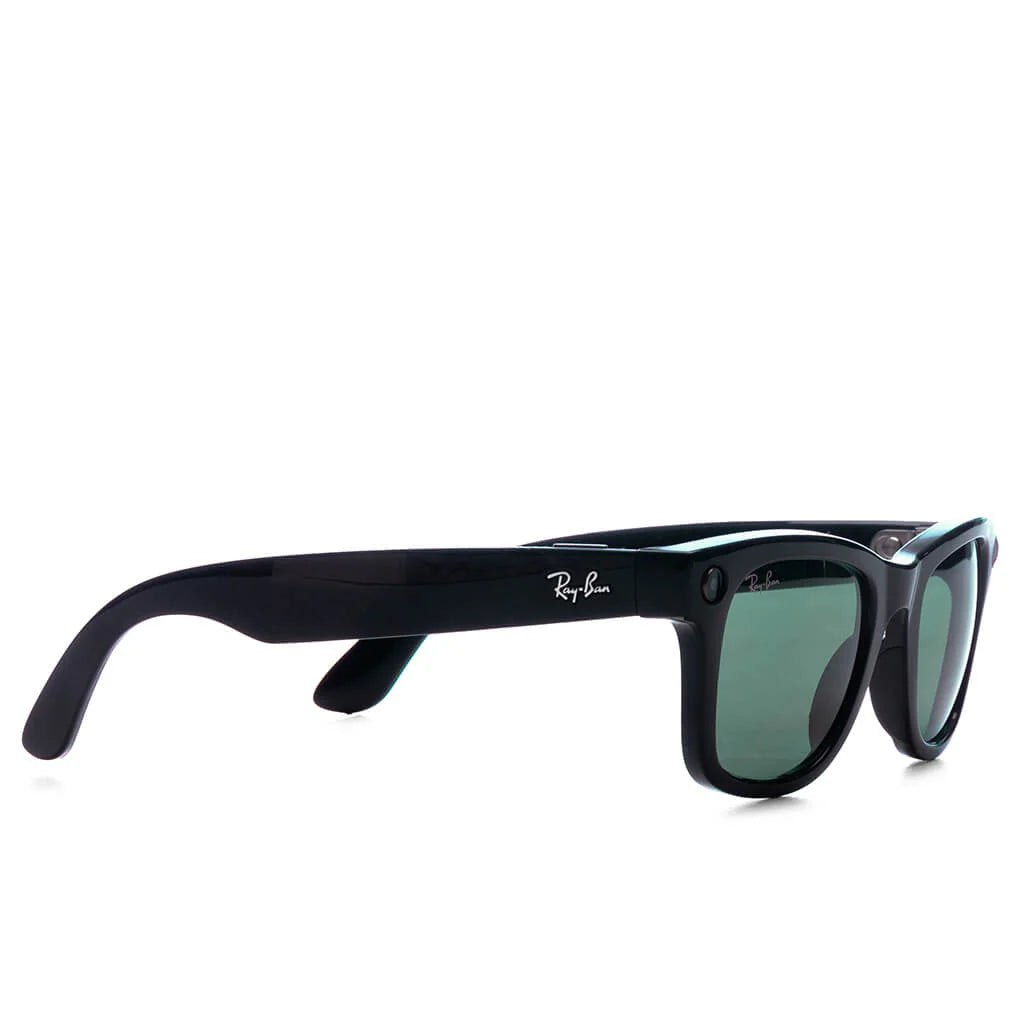 Meta Wayfarer Gen 2 Shiny Black G 15 Green