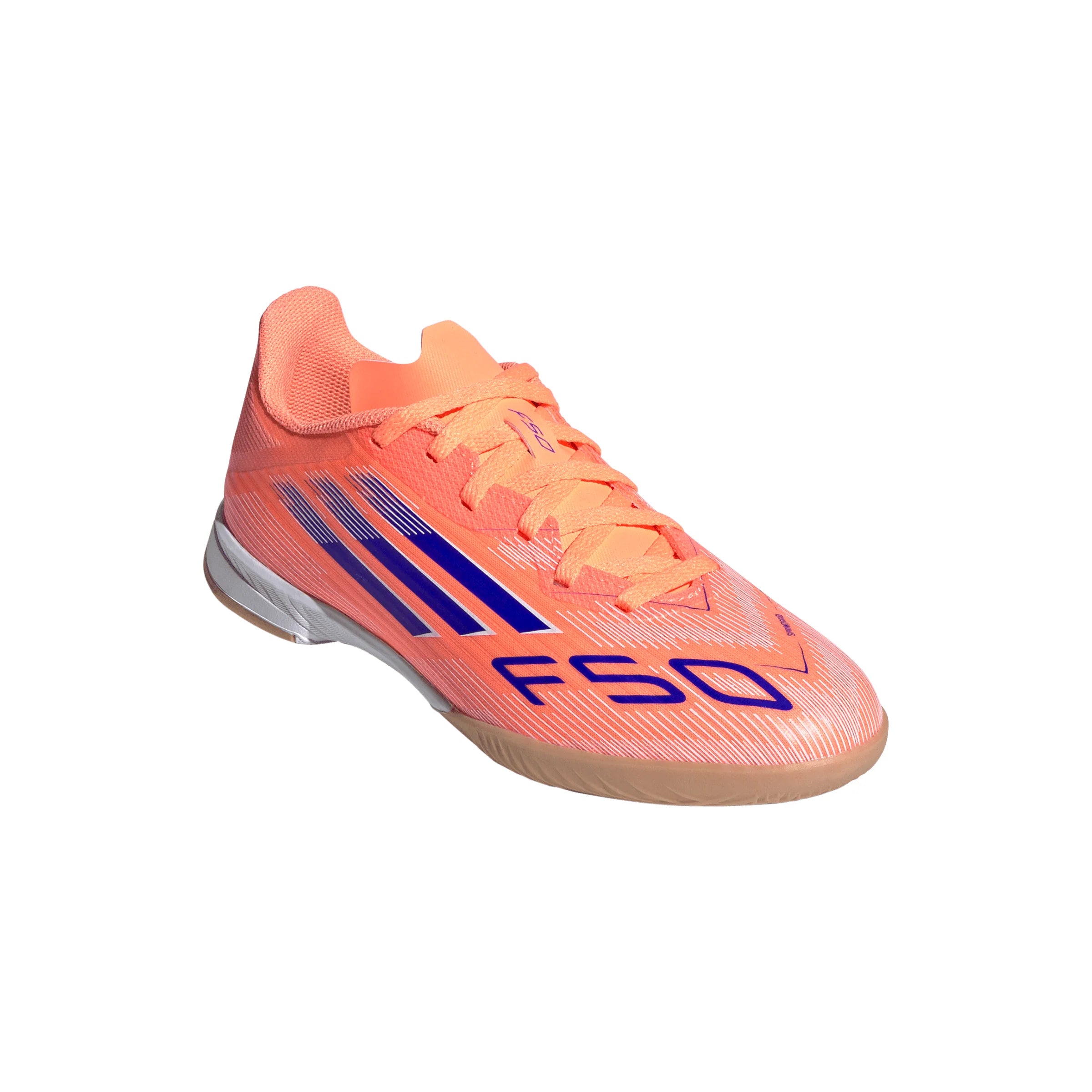 adidas F50 League IN Youth Soccer Shoes Orange Blue White