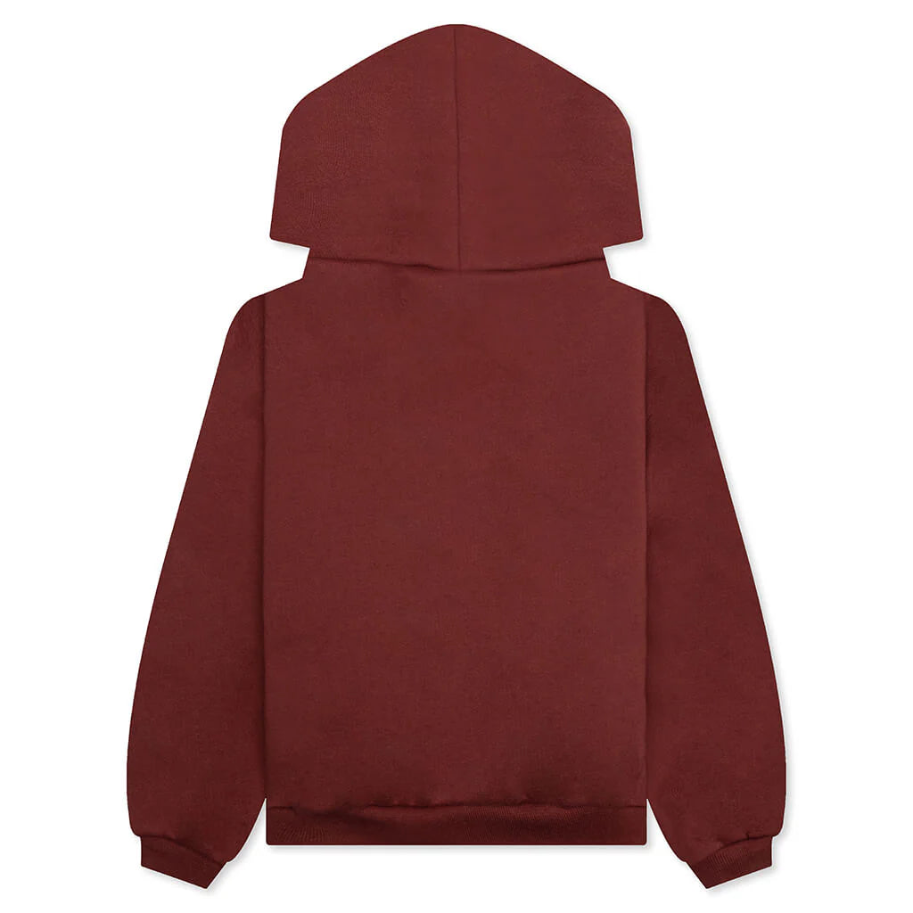 Kids Fleece Hoodie Crimson