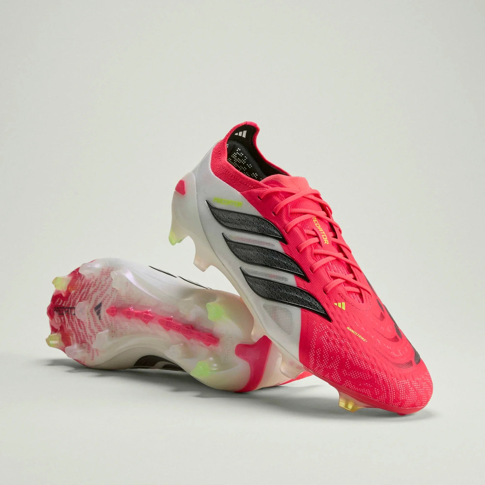 adidas Predator Elite FG Firm Ground Mens Soccer Cleats Lucid Red Black White