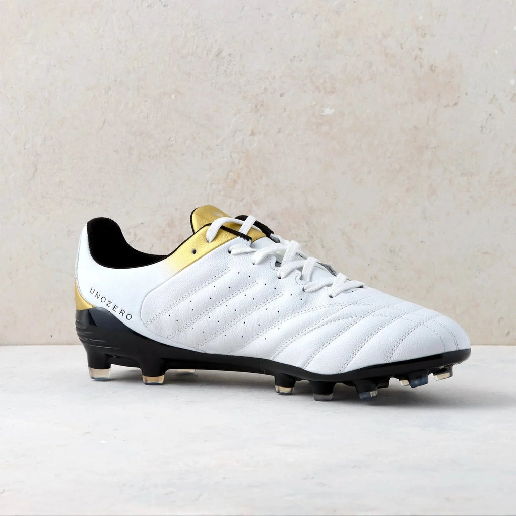 Unozero Aventto FG Firm Ground Soccer Cleats White