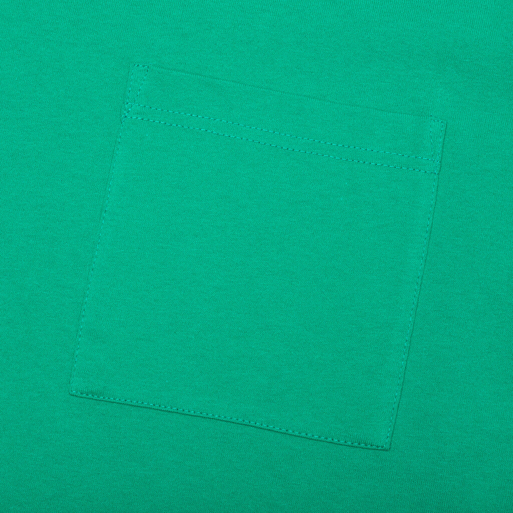 Jersey Braque Pocket Tee Kelly Green