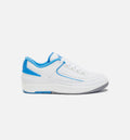 Air Jordan 2 Retro Low University Blue Grade School Lifestyle Shoe White Blue