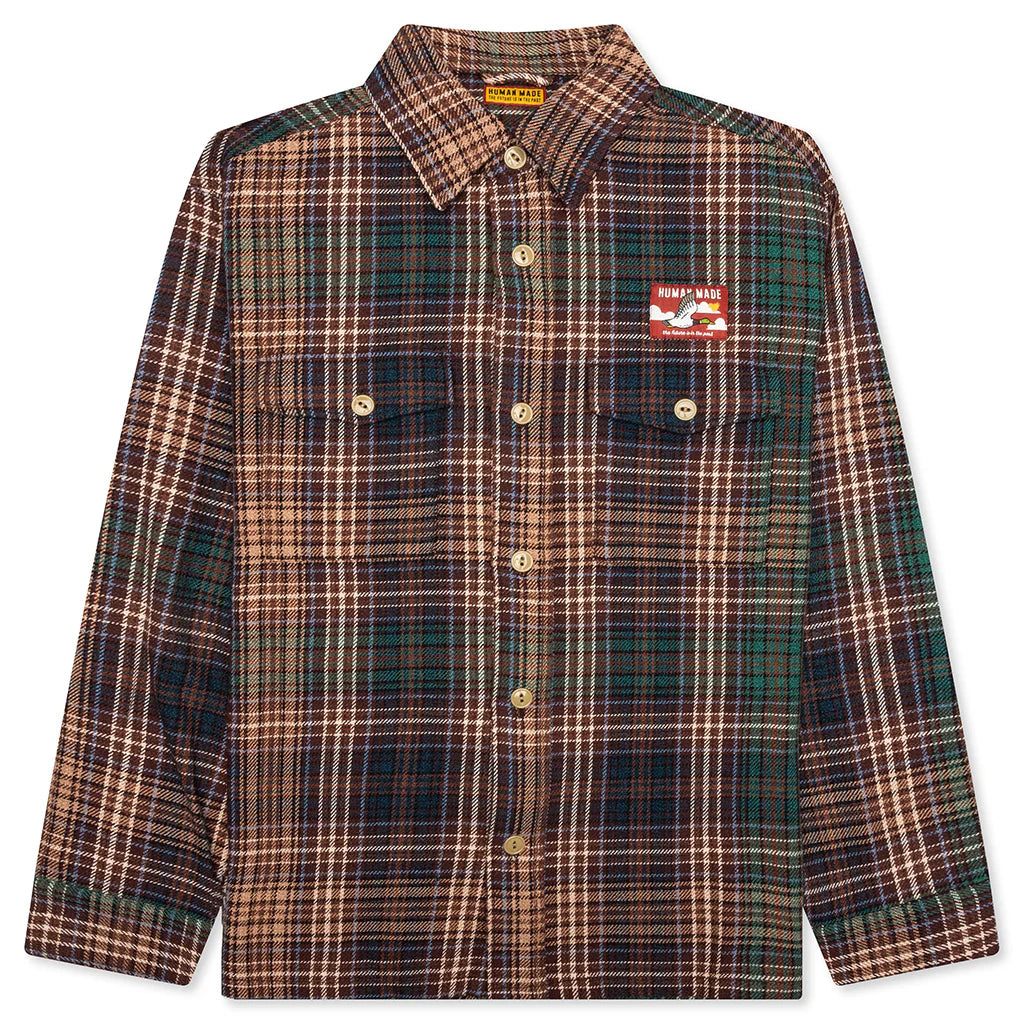 Check Shirt Brown