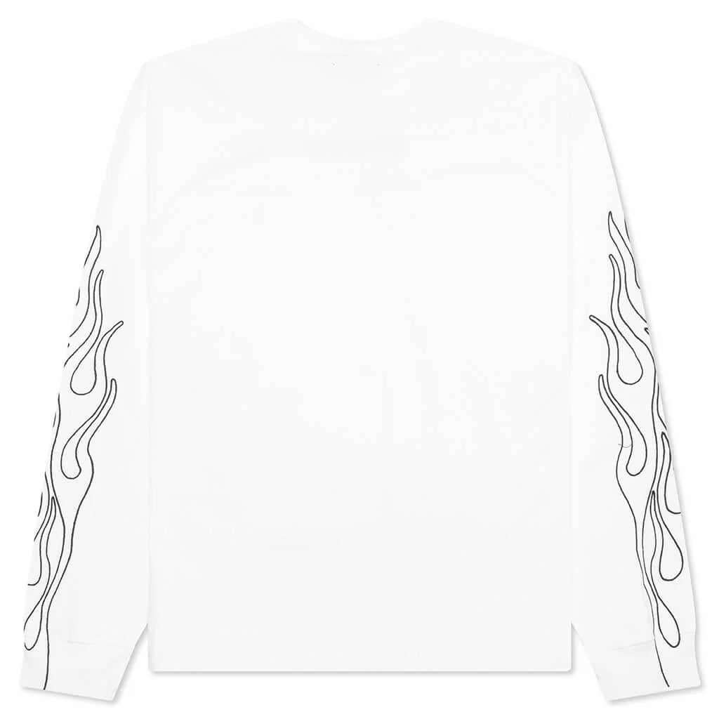 Fiery Heavyweight Longsleeve White