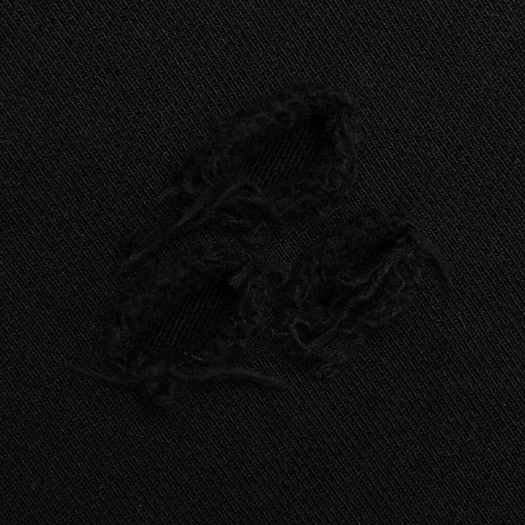 Distressed Shorts Small Logo Black