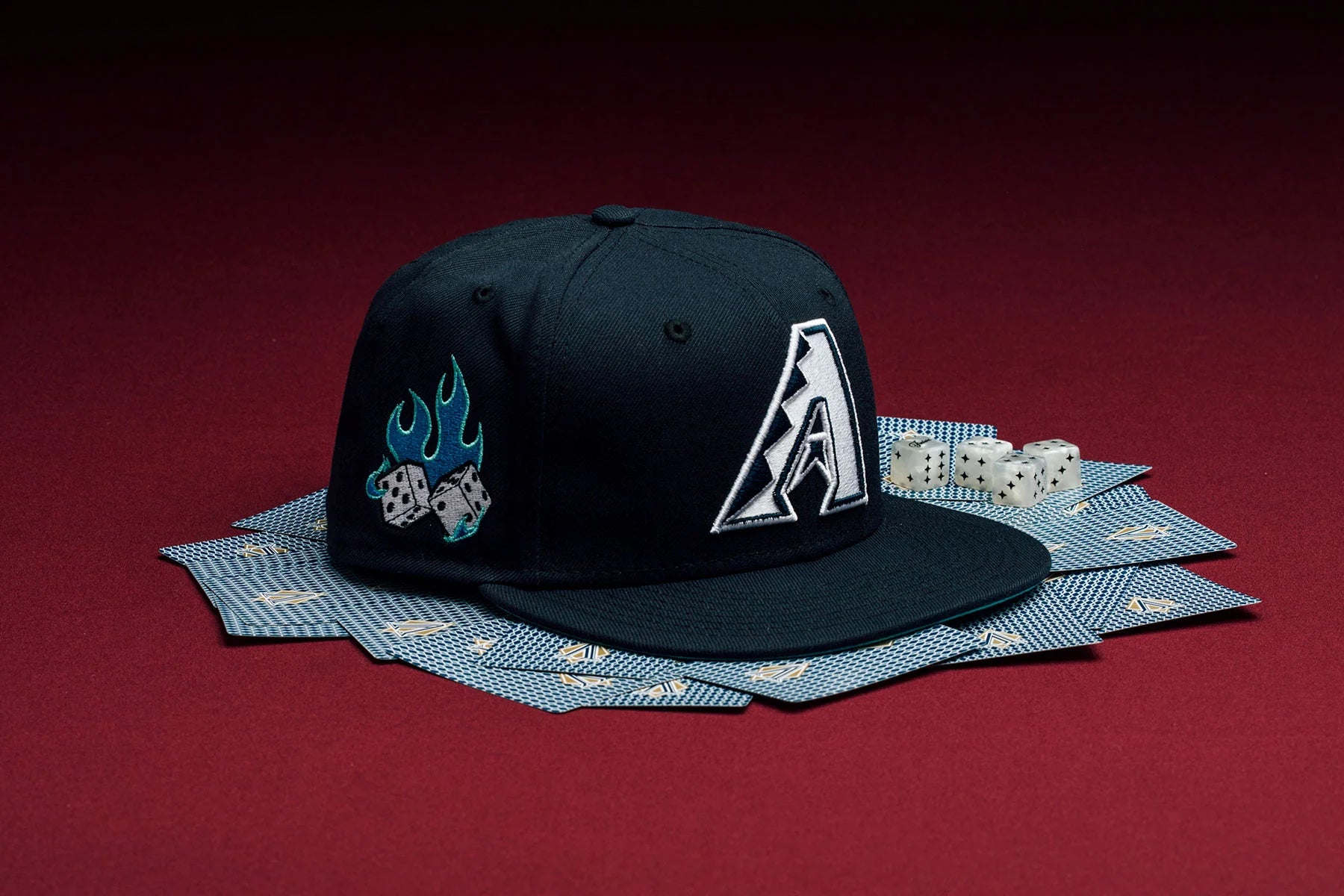 Feature x New Era Flaming Dice 59FIFTY Fitted Arizona Diamondbacks