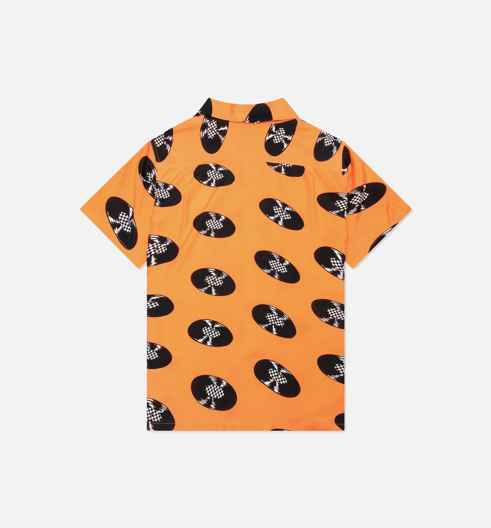 Vault X Wacko Maria Woven Button Up Mens Shirt Orange
