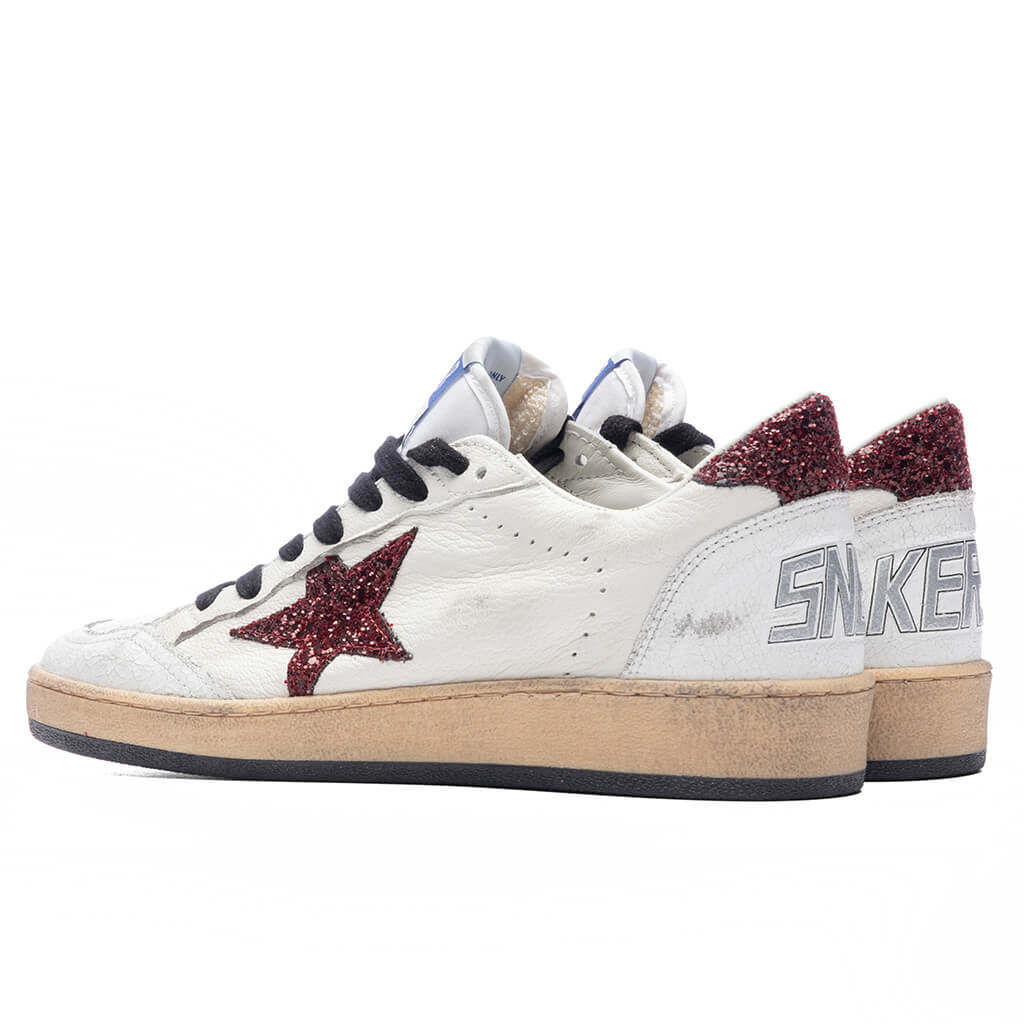 Womens Ball Star White Bordeaux