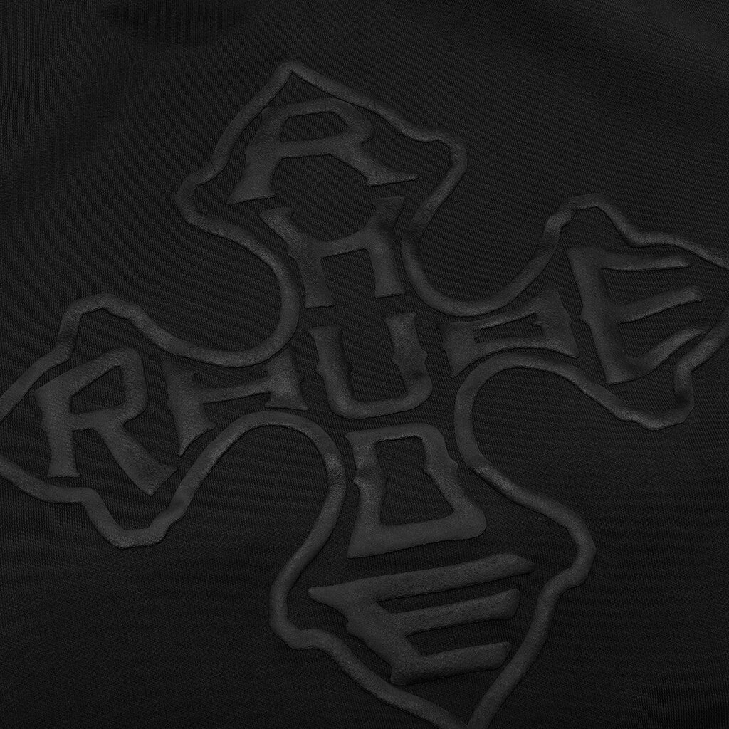 Rhude Cross Logo Hoodie Vintage Black
