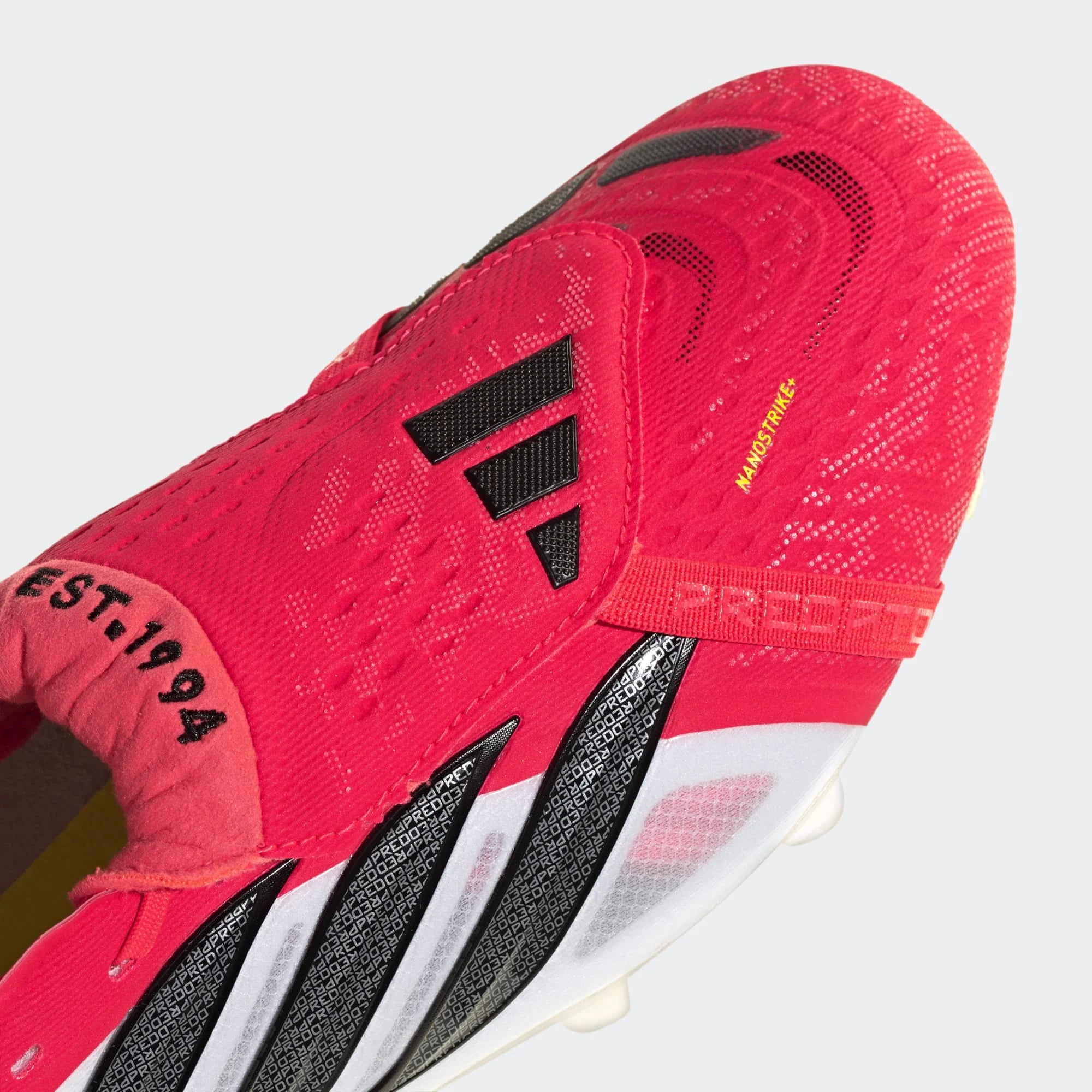 adidas Predator Elite Fold Over Tongue FG Firm Ground Mens Soccer Cleats Lucid Red Black White