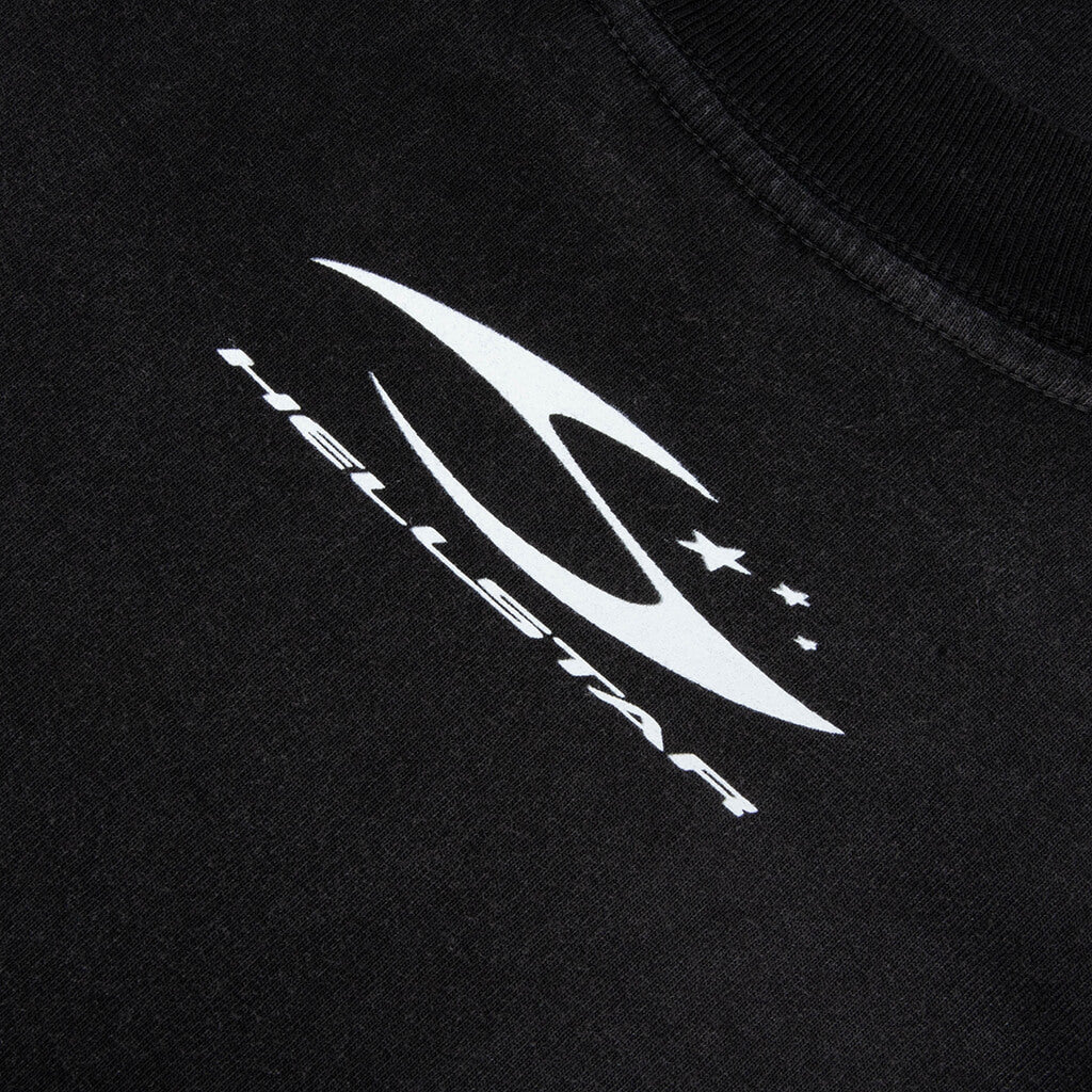 H Cursive Logo T Shirt Black