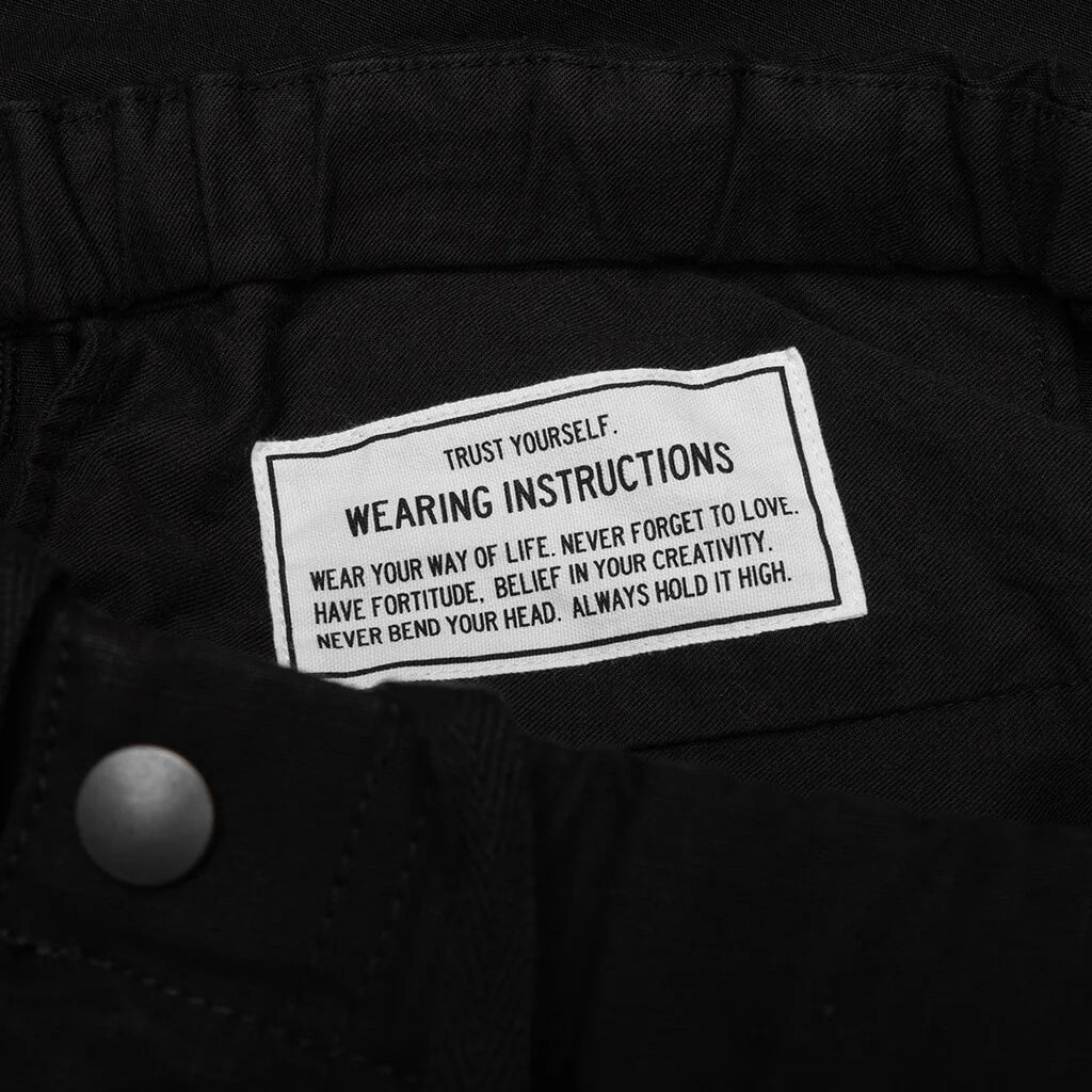 Ripstop Parachute Trousers Black