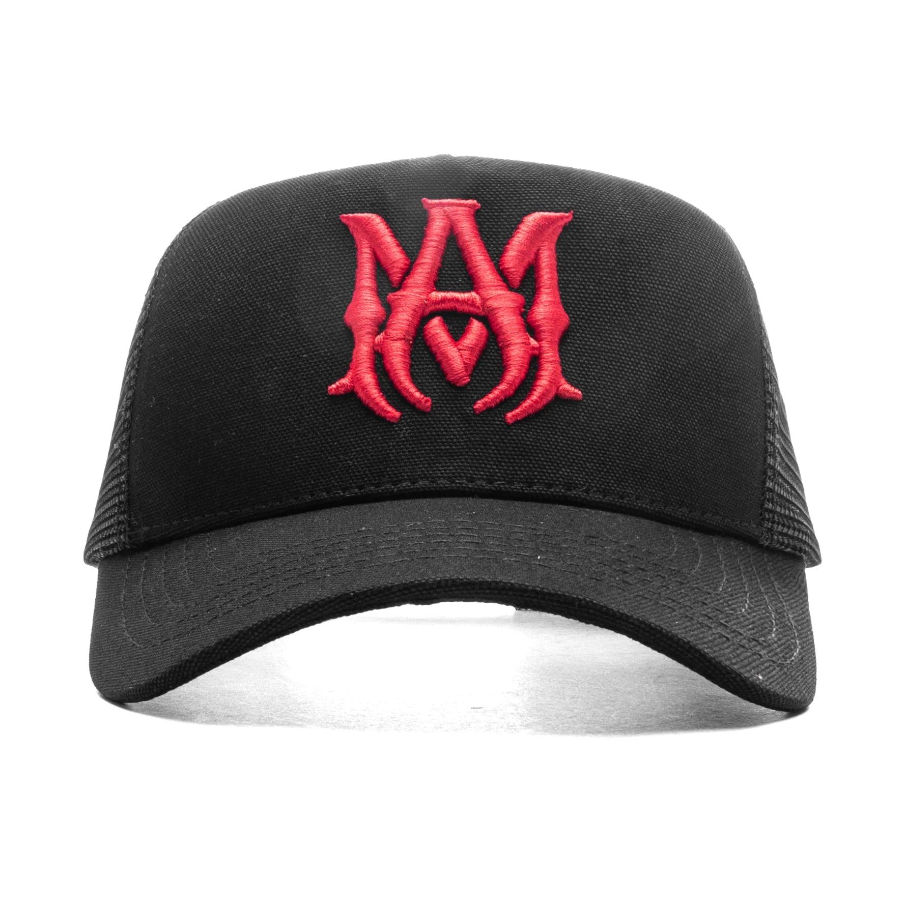 MA Logo Trucker Hat Black Red