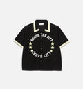 Tradition Snap Button Up Mens Short Sleeve Shirt Black