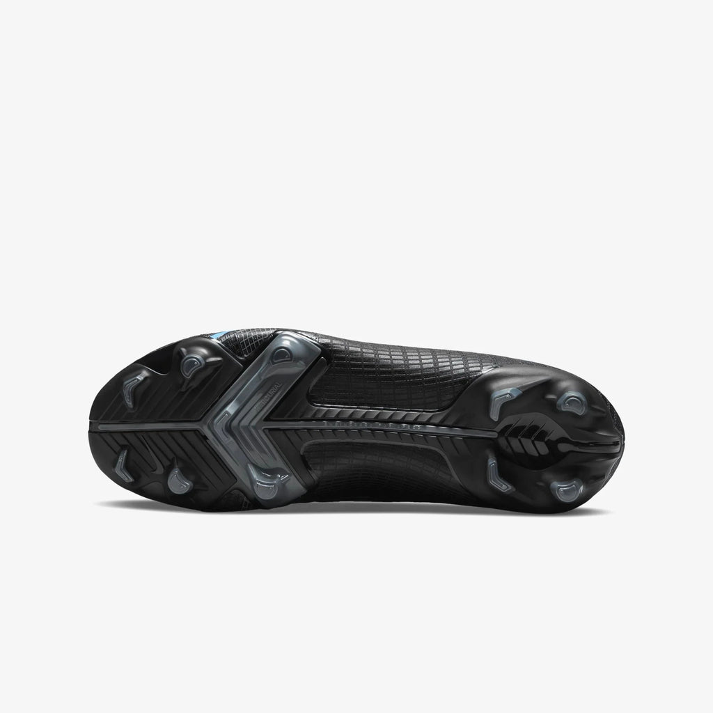 Nike JR Mercurial Superfly 8 Academy Firm Ground Soccer Cleats Black Iron Grey