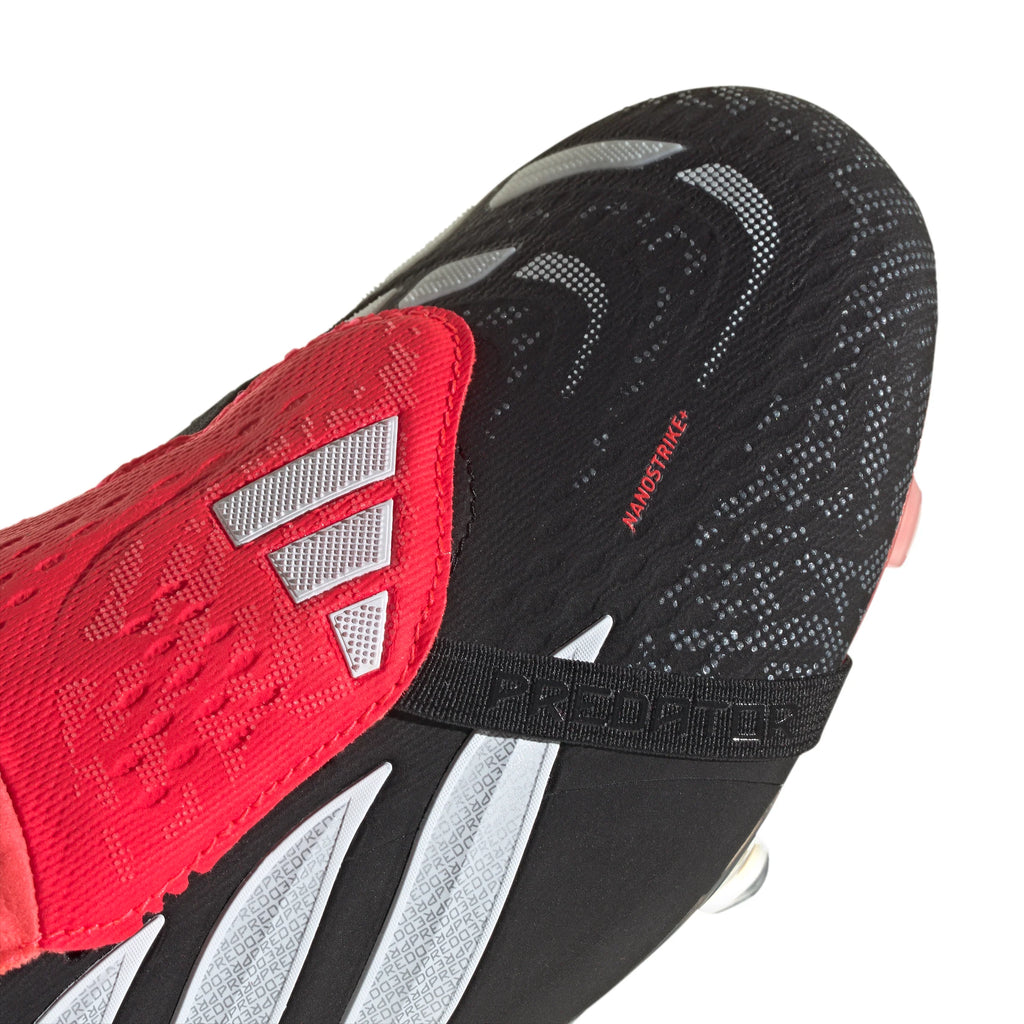 adidas Predator Elite Fold Over Tongue FG Firm Ground Mens Soccer Cleats Black White