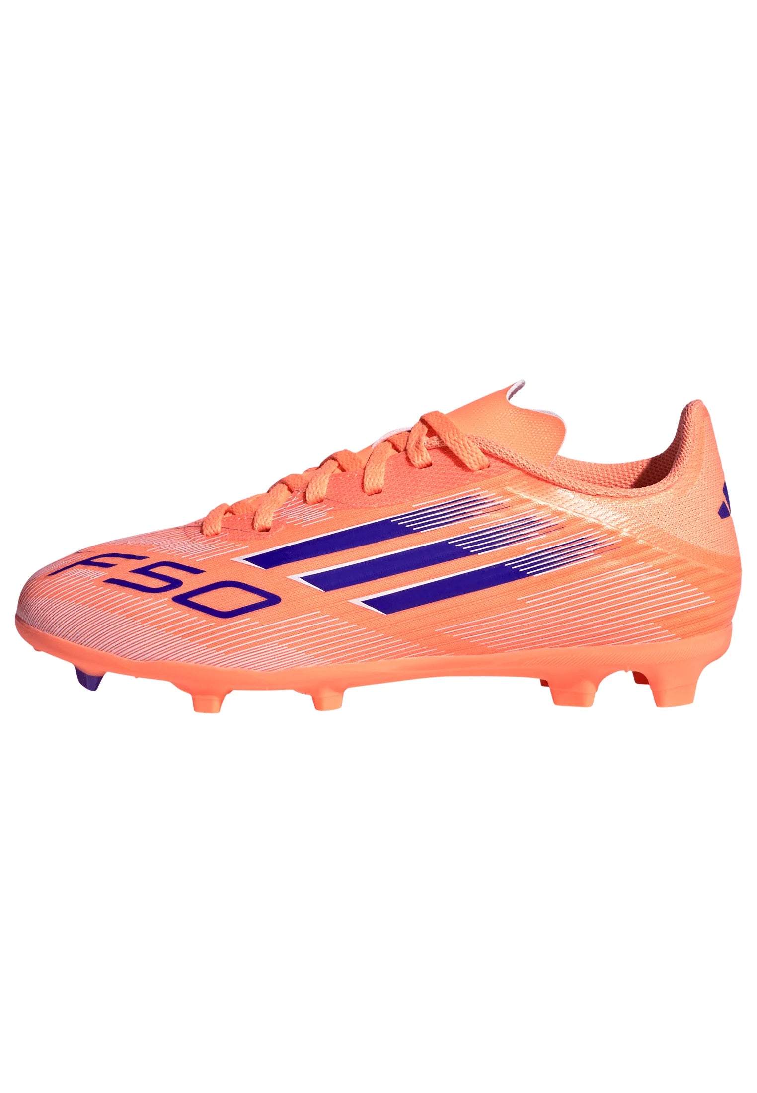 adidas F50 League FG MG Youth Soccer Cleats Orange Blue White