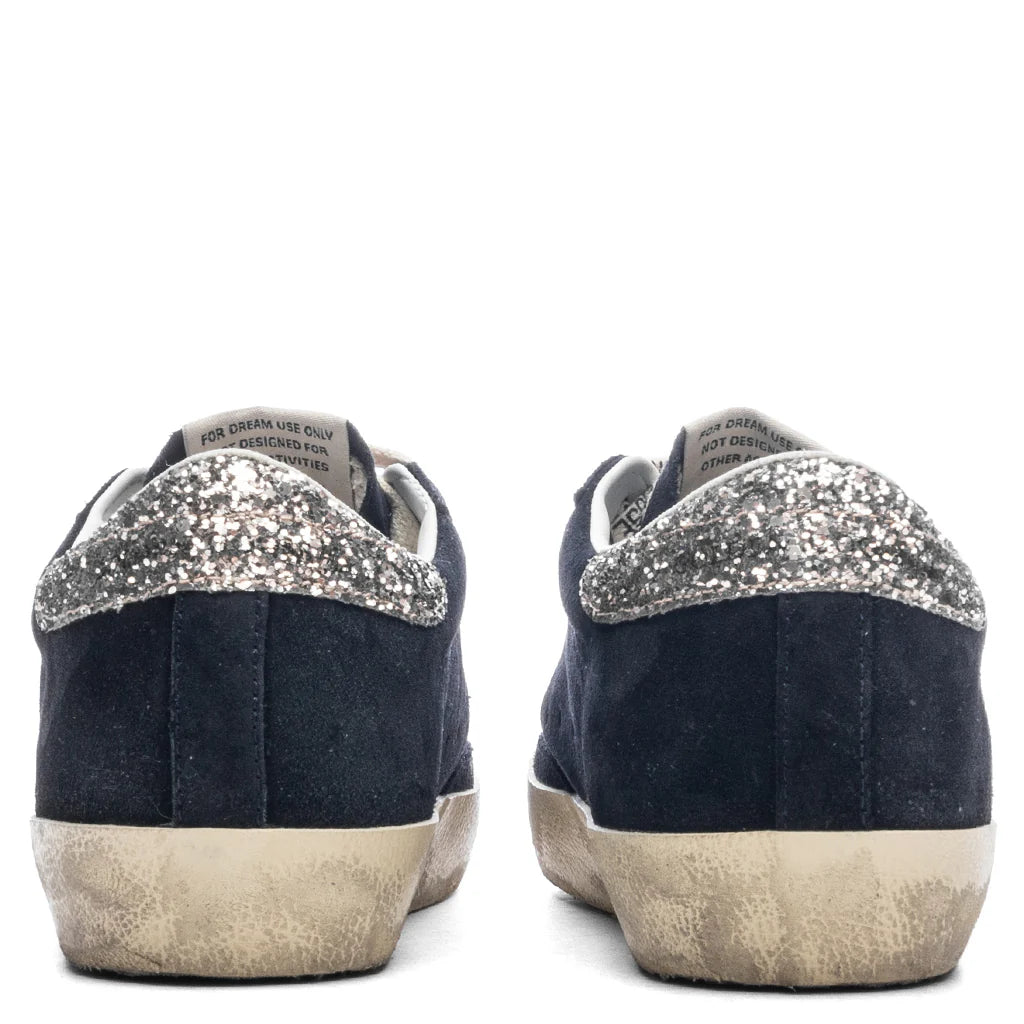 Womens Super Star Blue White Silver