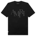 Staggered Logo Tee Black