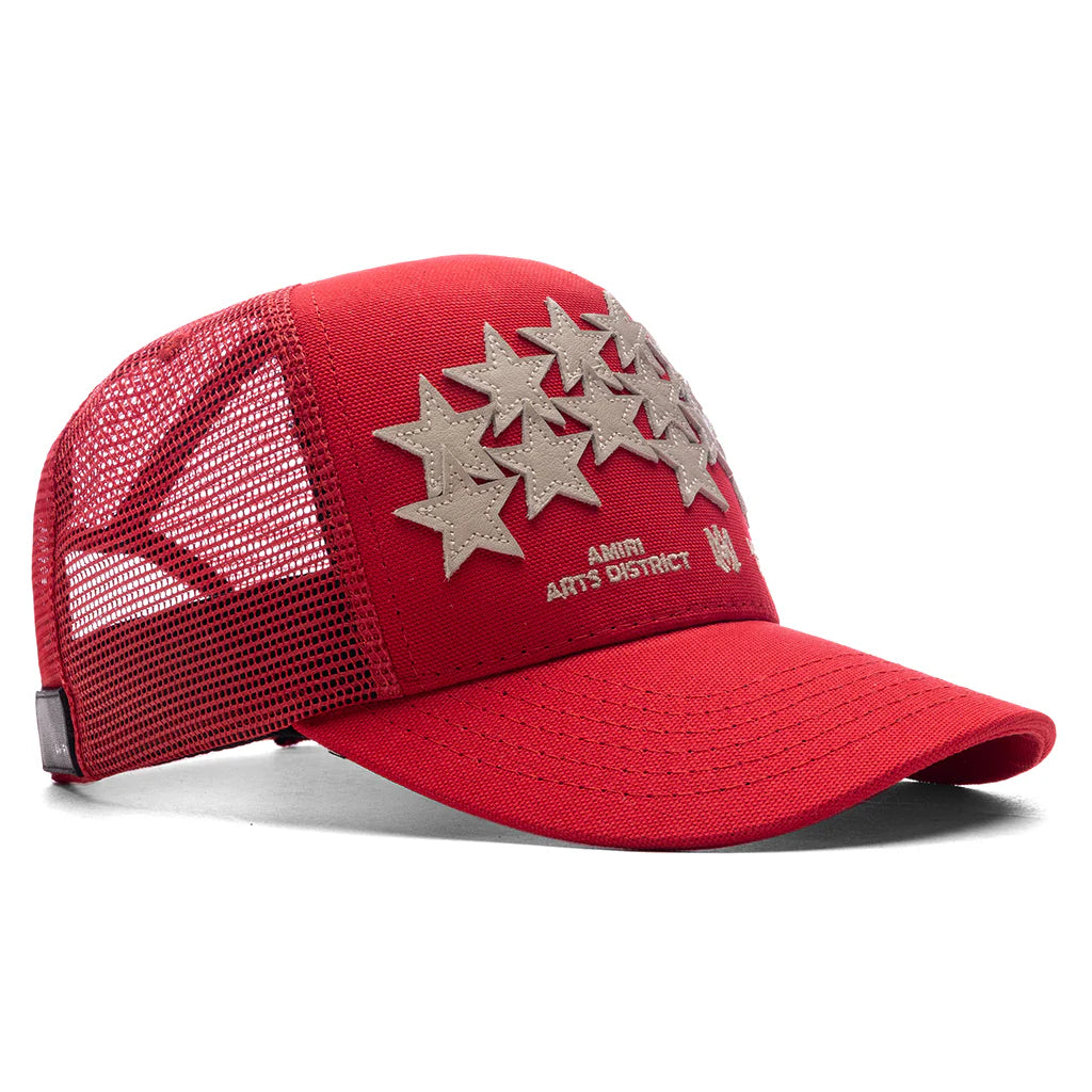 Stars Trucker Hat Red