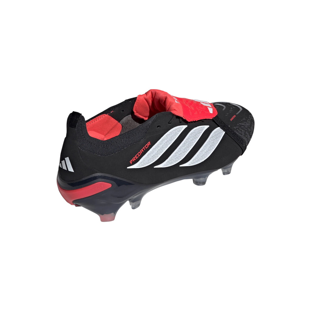 adidas Predator Elite Fold Over Tongue FG Firm Ground Mens Soccer Cleats Black White