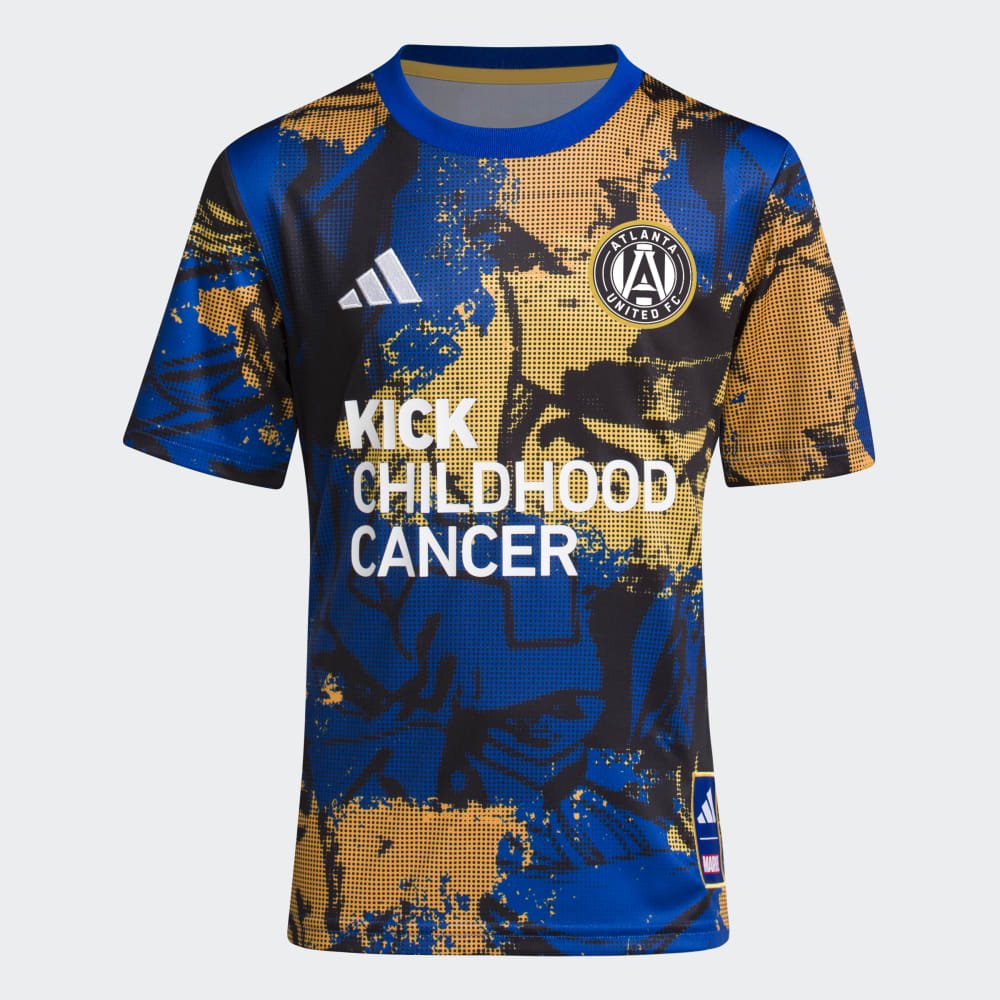 adidas Kids Atlanta Unitred Aeroready Pre Match Kick Childhood Cancer Jersey