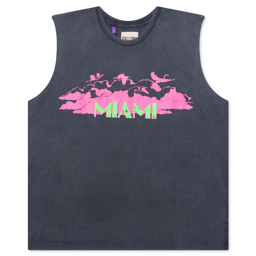 Collins Sleeveless Tee Ocean Wash Black