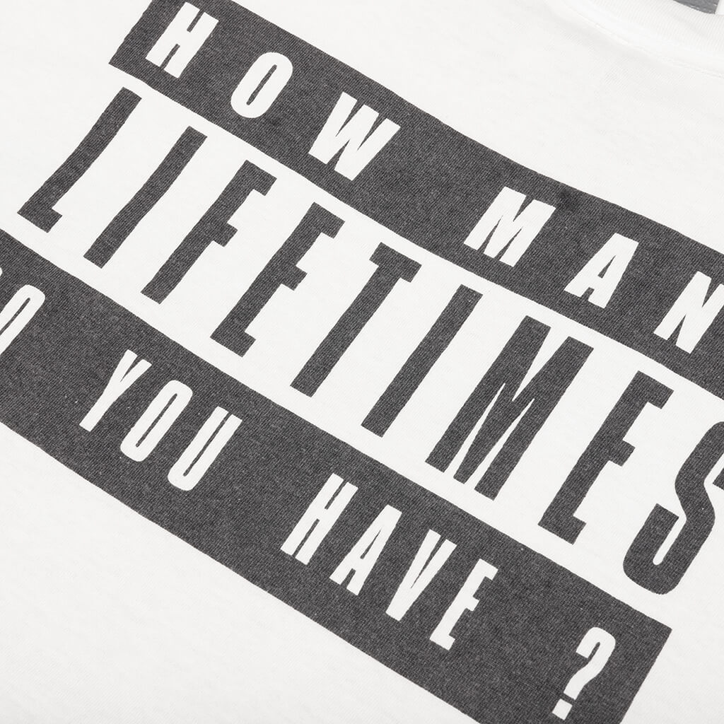 Saint Michael x Denim Tears Lives Tee S S Tee White