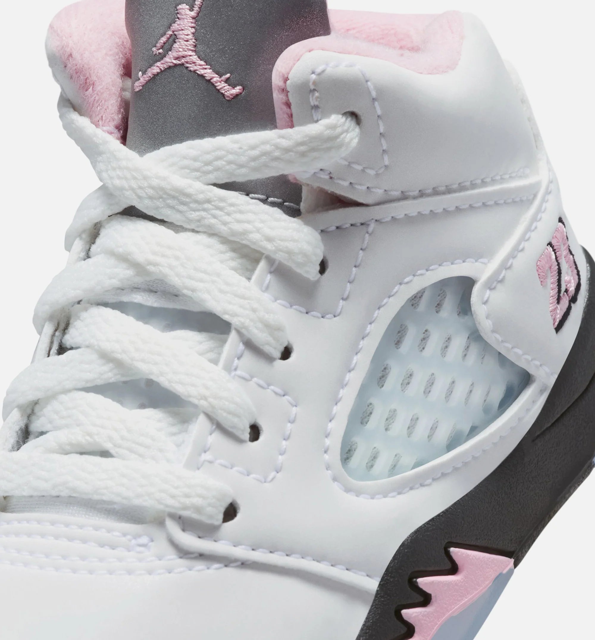 Air Jordan 5 Retro Medium Soft Pink Infant Toddler Lifestyle Shoe White Black Medium Soft Pink Free Shipping